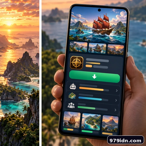 Pratinjau antarmuka panduan APK Pelayaran Nusantara